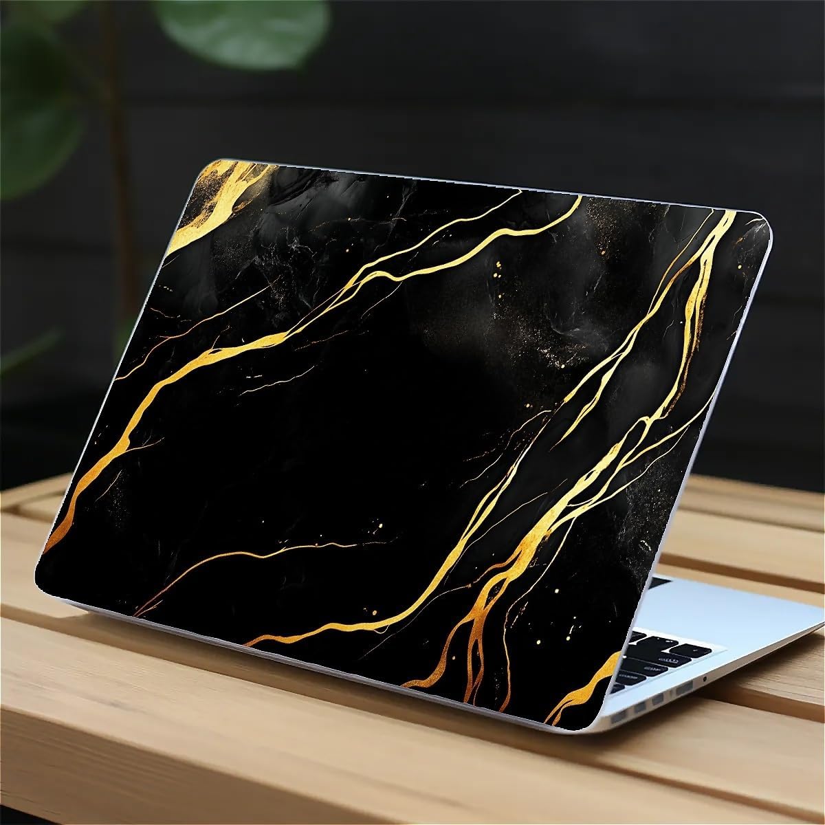 Compatible with MacBook Air 13.3 13.6 Inch Case 2022 2021 2020 2019 Plastic Hard Shell Case Cover,13.6 Air (A2681) M2 2022, Black Marble