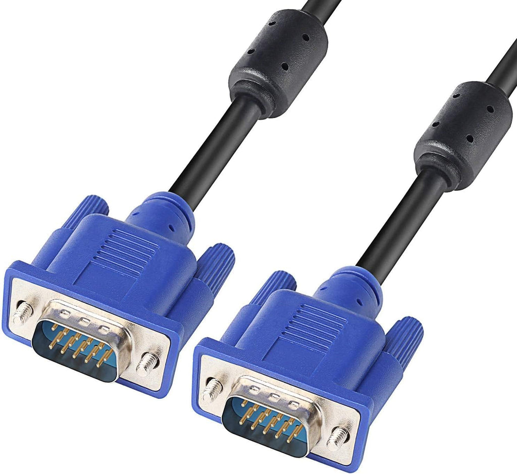 PASOW VGA to VGA Monitor Cable HD15 Male to Male for TV Computer Projector (50 Feet)