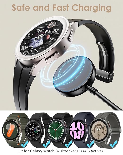 2 Pack for Samsung Galaxy Watch Charger Compatible - Image 3