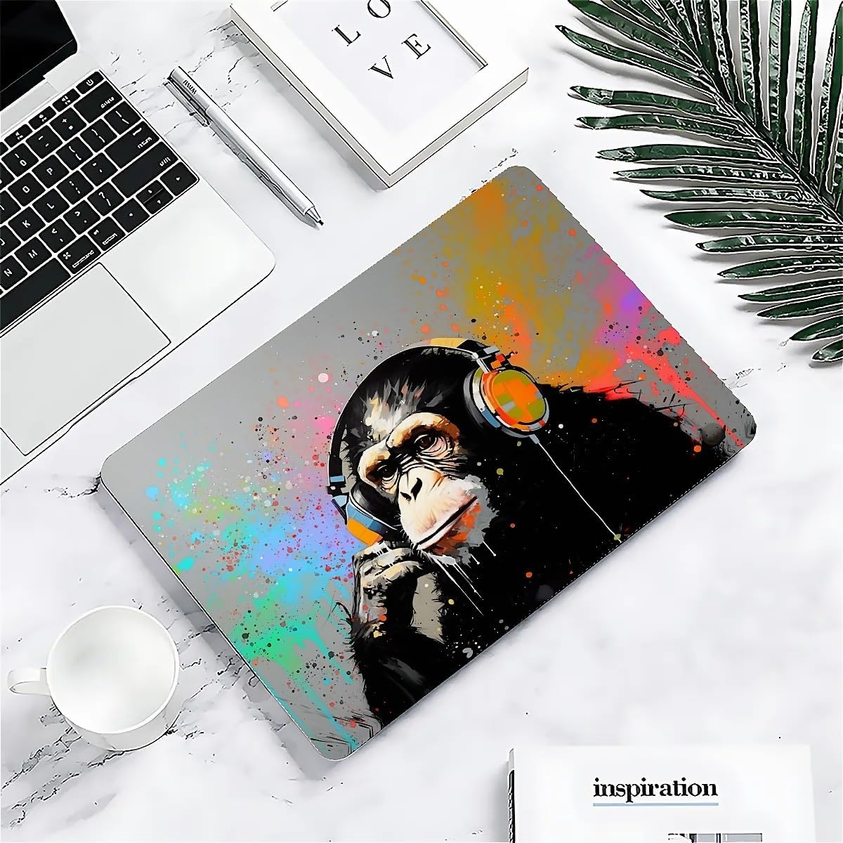 Compatible with MacBook Air 13.3 13.6 Inch Case 2022 2021 2020 2019 Plastic Hard Shell Case Cover,13.6 Air (A2681) M2 2022, Monkey