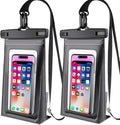 Waterproof Phone Pouch for Cruise Ship Essentials 2024 Woman, Large Waterproof Cellphone Dry Bag Floating for iPhone 16 15 14 13 12 11 Pro Max Galaxy S20-S24, Up to 7" IPX8 HD Touch Protector 2 Pack