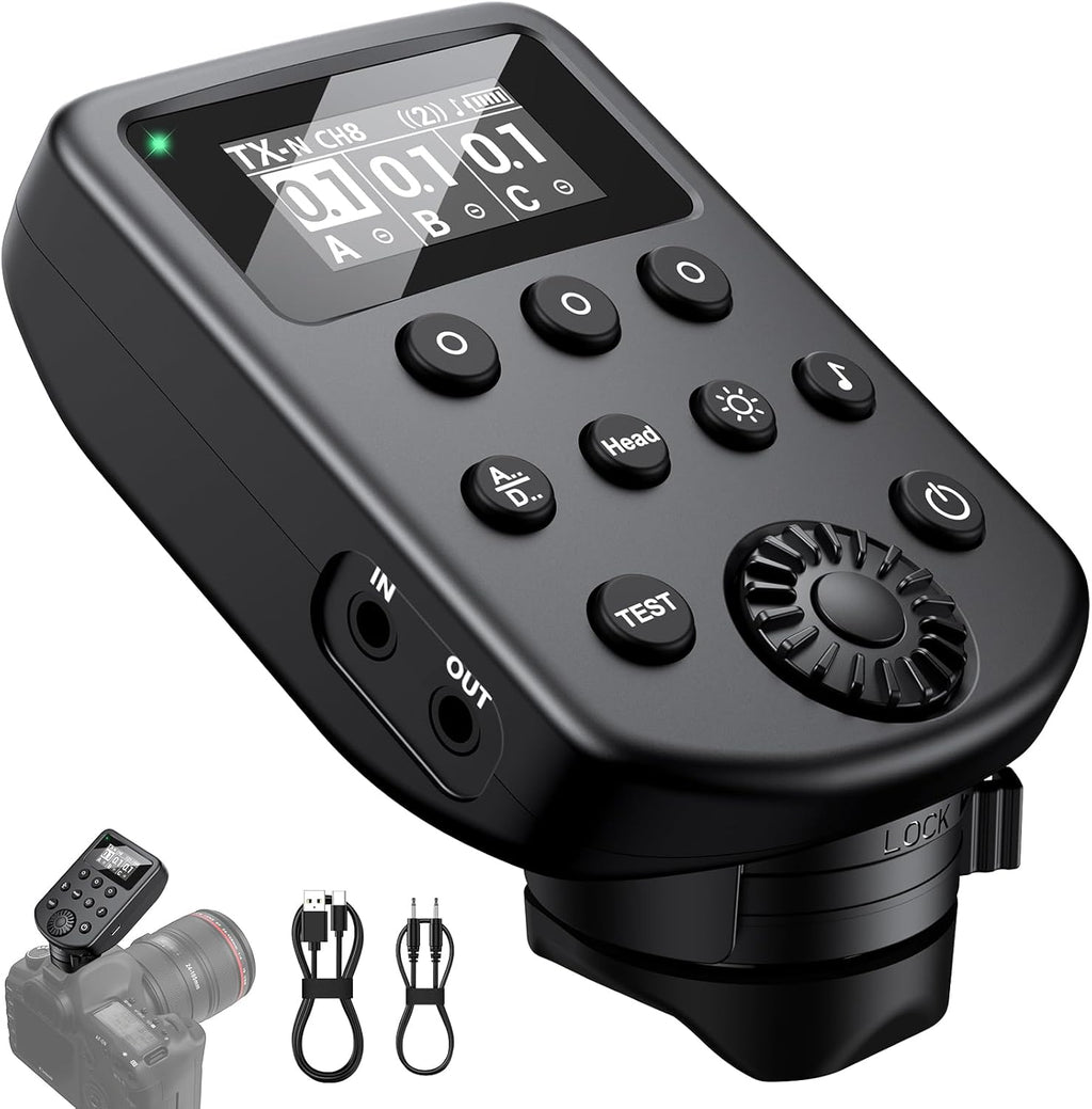 AODELAN Wireless Flash Trigger Compatible with Profoto Air1 and Air2, for Canon, for Sony, for Nikon, for Olympus,for Fujifilm Cameras 650FT Remote Control 100 Channels 6 Groups,Replaces Connect Pro