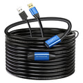 USB 2.0 Type A Male to A Female Active Repeater Extension Cable 65ft, High Speed 480 Mbps