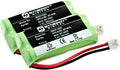 Synergy Digital Cordless Phone Batteries - Replacement for AT&T BT8001, BT8300, BT184342, BT284342 Cordless Phone Batteries (Set of 2)