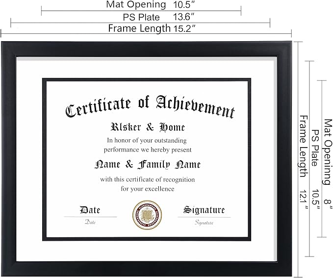 ELSKER&HOME 8.5x11 Diploma Frame, Display Degree or Award Frames - Image 4