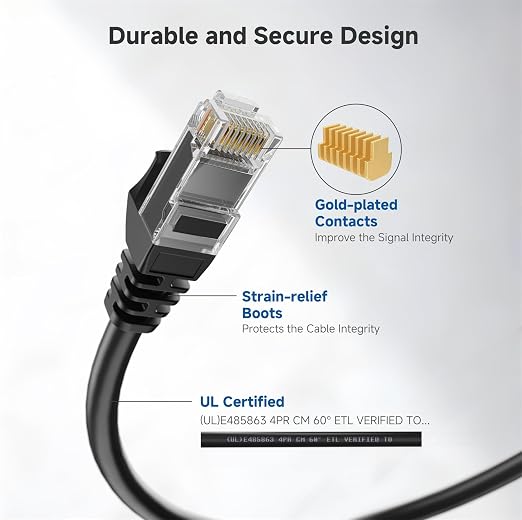 Cable Matters 10Gbps Snagless Cat 6 Ethernet Cable - 75ft - Image 4