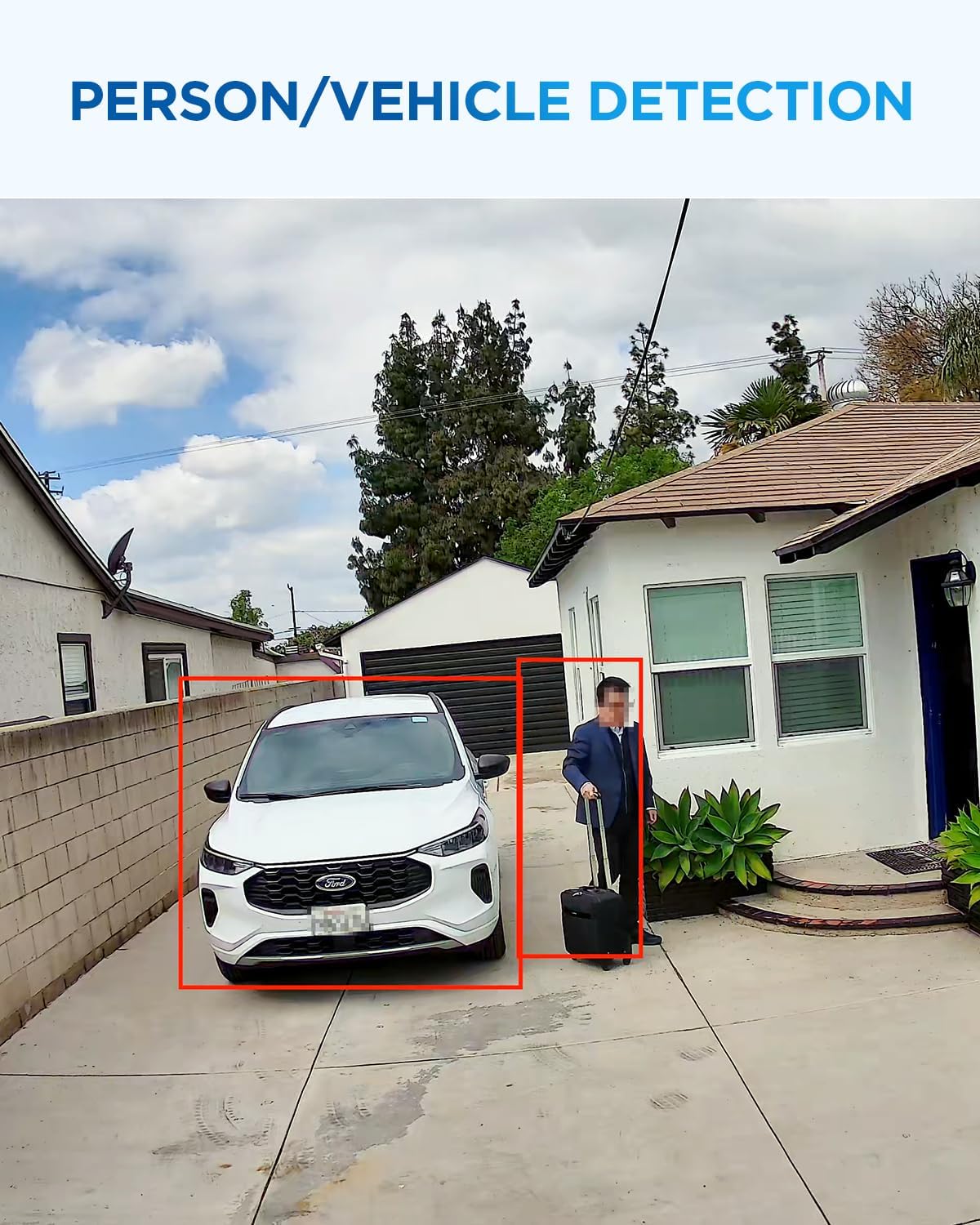 4COVR Security Camera System PoE, AI Human Vehicle Detection, 8CH 4K H.265 NVR 2TB HDD, 6Pcs 5MP Wired Commercial Dome IP Camera IP67 Night Vision, 24/7 Home Surveillance Outdoor, LY97AX5M0806