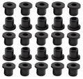 25 pcs 3/8" Drill Hole，3/16" ID Black Silicone Top hat Rubber Grommets for Wiring，Automotive，Firewall，Hole Plug，Desk，Screw，Water and Gas Pipe，Drain，House Siding，Cable Bushing，Glass，Wire Plug