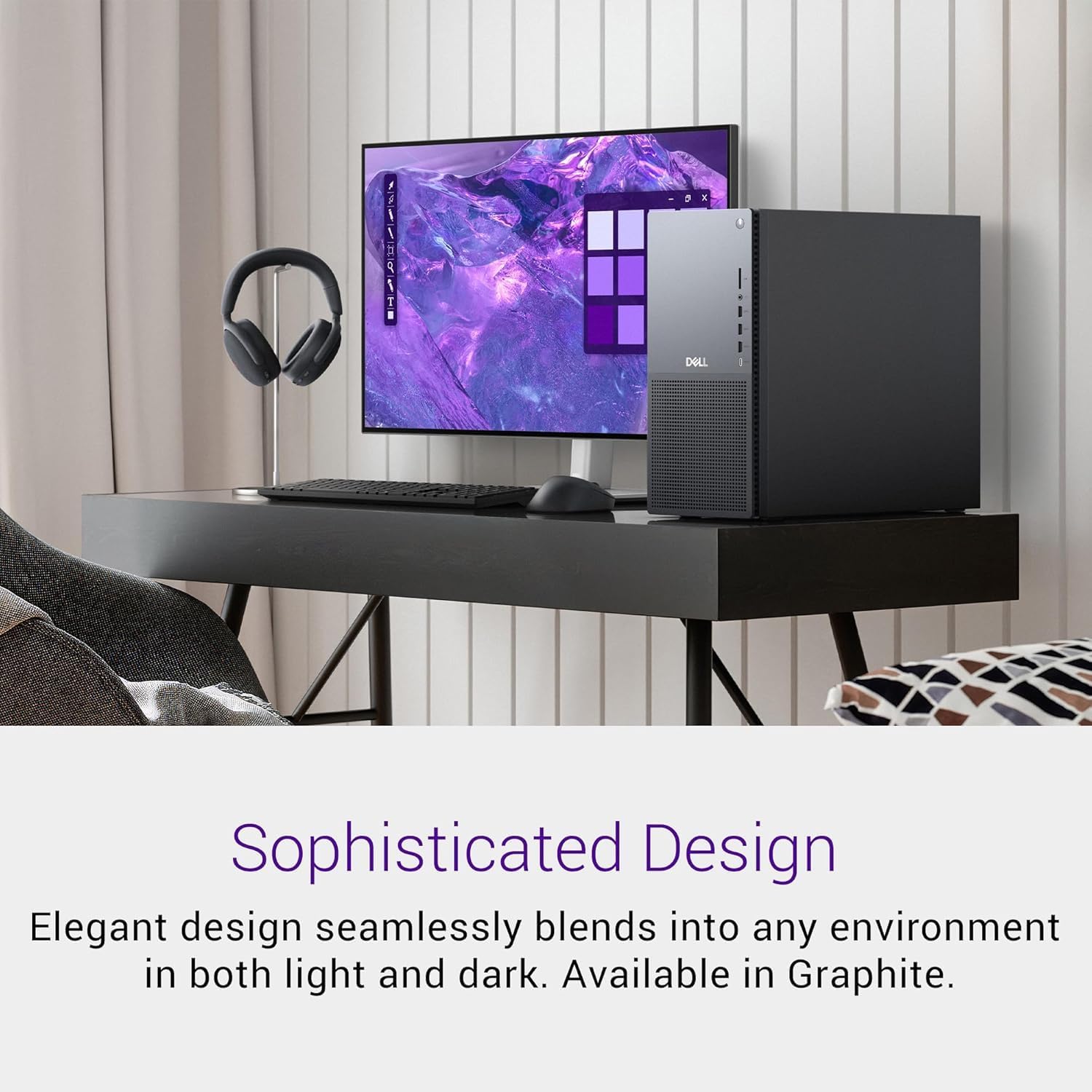 Dell Tower Plus EBT2250 Desktop Computer - Series 2 Intel Core Ultra 9 285 24-Core Processor up to 5.6 GHz, 16GB DDR5 RAM, 8TB NVMe SSD, NVIDIA GeForce RTX 4060 8GB GDDR6, Windows 11 Home, Graphite