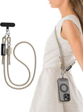 PISEN Phone Lanyard - Cell Phone Crossbody Lanyards with Adjustable Nylon Neck Strap with Lock Buckle & Phone Tether Patches
