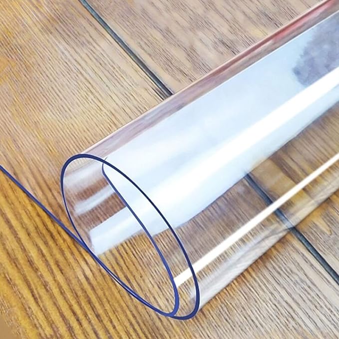 LovePads Clear Table Cover Protector, 42 x 80 Inch 2mm Thick Plastic Table Cover by LovePads