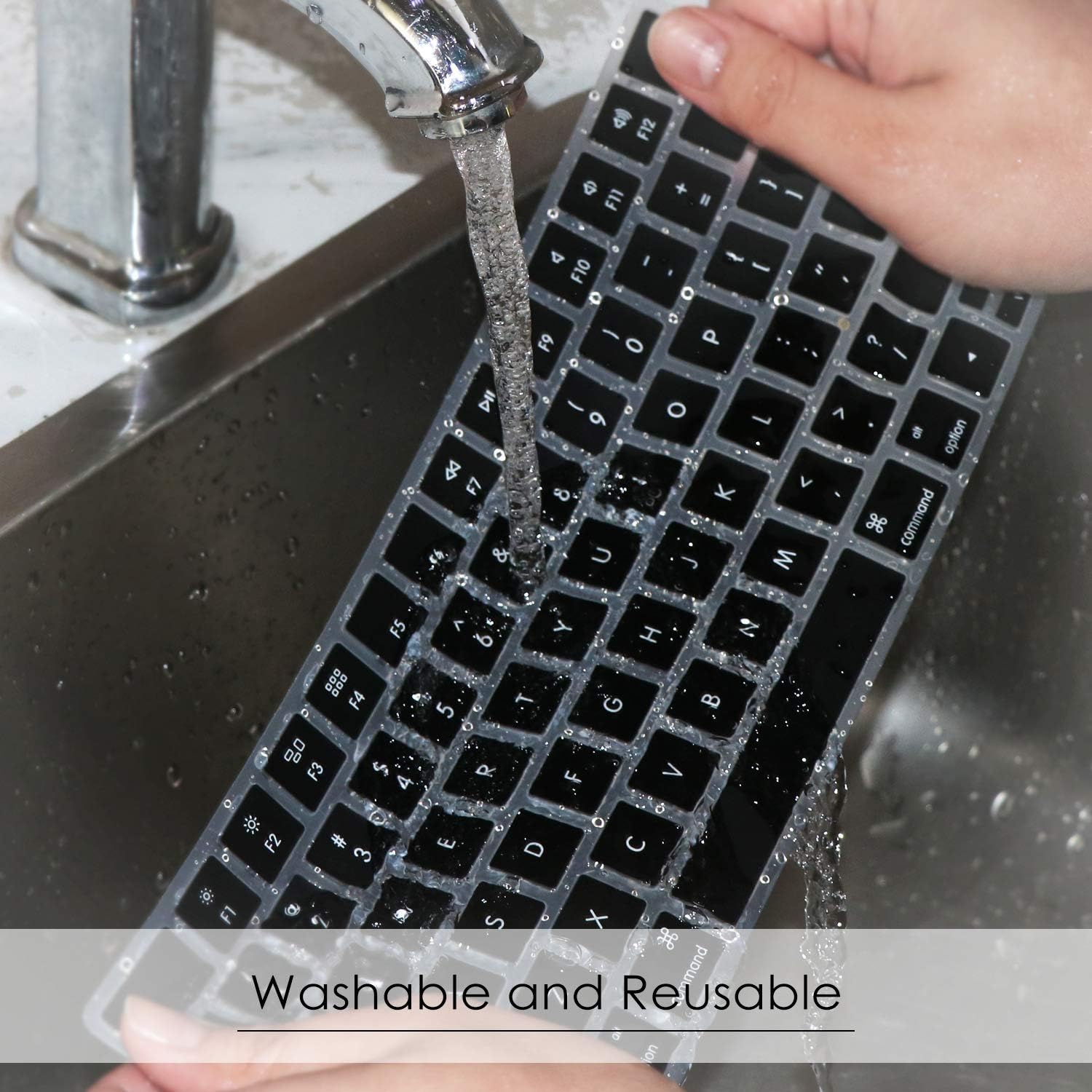 Allinside Black Cover for Apple Magic Keyboard (MLA22LL/A) with US Layout