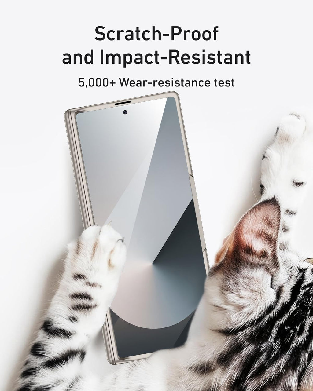 Miimall for Samsung Galaxy Z Fold 7 Case with Privacy Screen Protector, Built-in Adjustable Kickstand & Magnetic Hinge Protection All-Inclusive Protective Case for Galaxy Z Fold 7 5G Titanium Grey