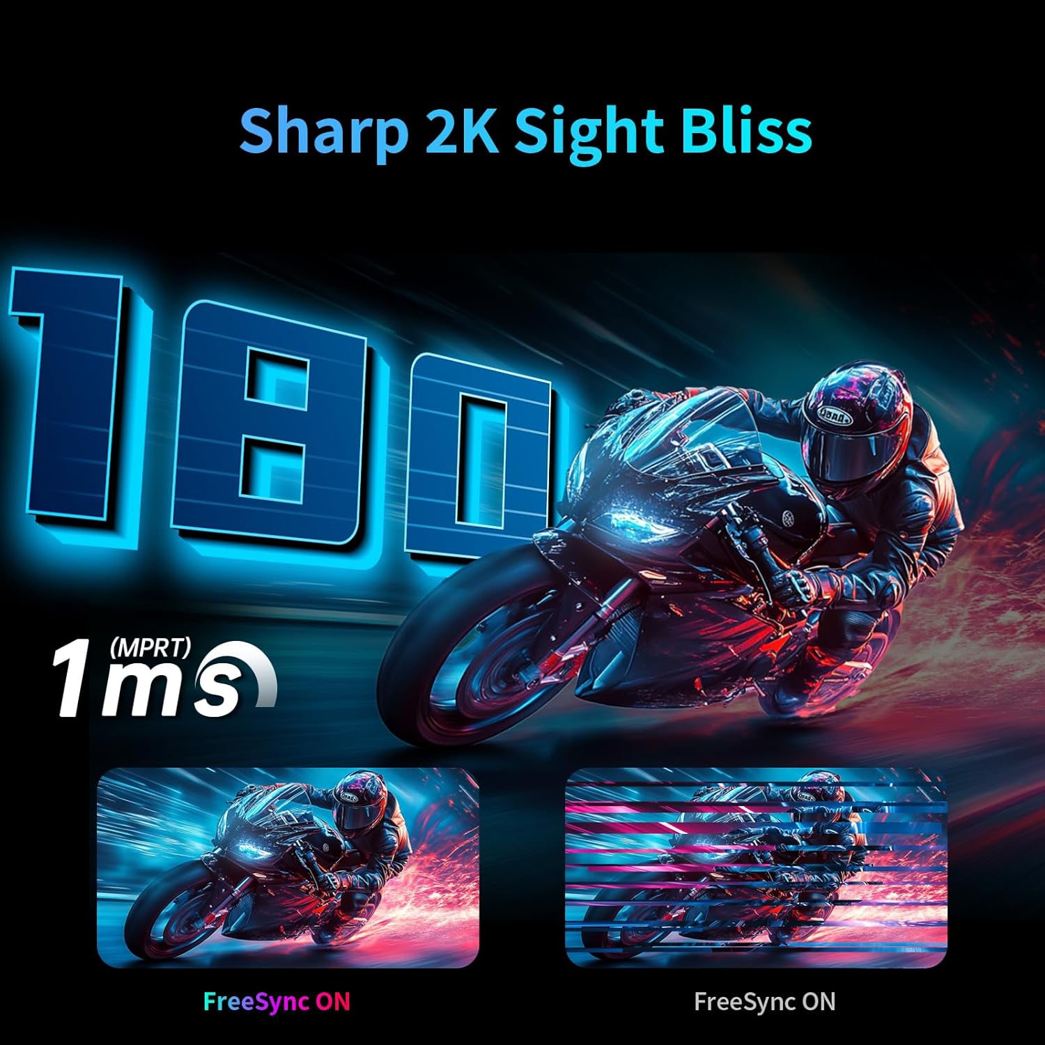 KTC 27 inch WQHD 180Hz 1ms Curved Gaming Monitor 1440P 144Hz Monitor 132% sRGB HVA FreeSync DisplayPort/HDMI/USB VESA Computer Monitor for Gamers (DP Cable Included)