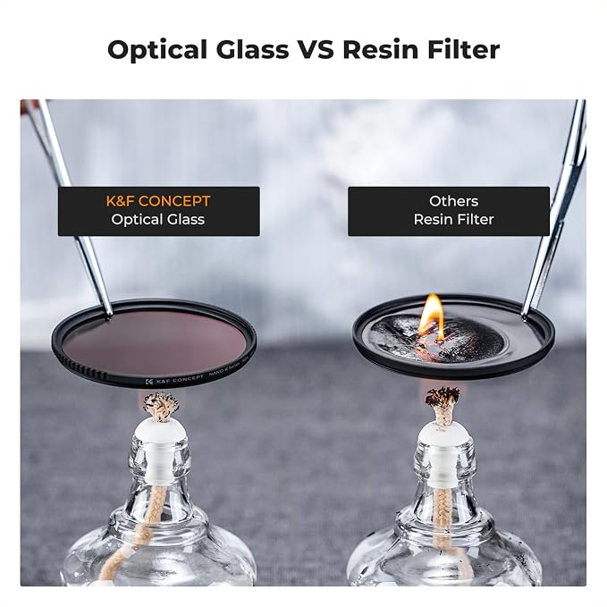 K&F Concept 62mm UV/CPL/ND Lens Filter Kit-18 Multi-Layer Coatings, UV Filter + - Image 3