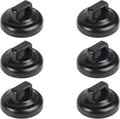 Magnet Zip Tie Mount Magnetic Zip Ties Mount Clips Base Holder Strong Multipurpose Wire Cable Holder Mount Wire Clips Management for Home Office Marine Electrical Wiring (6 Pcs, D19 Small)