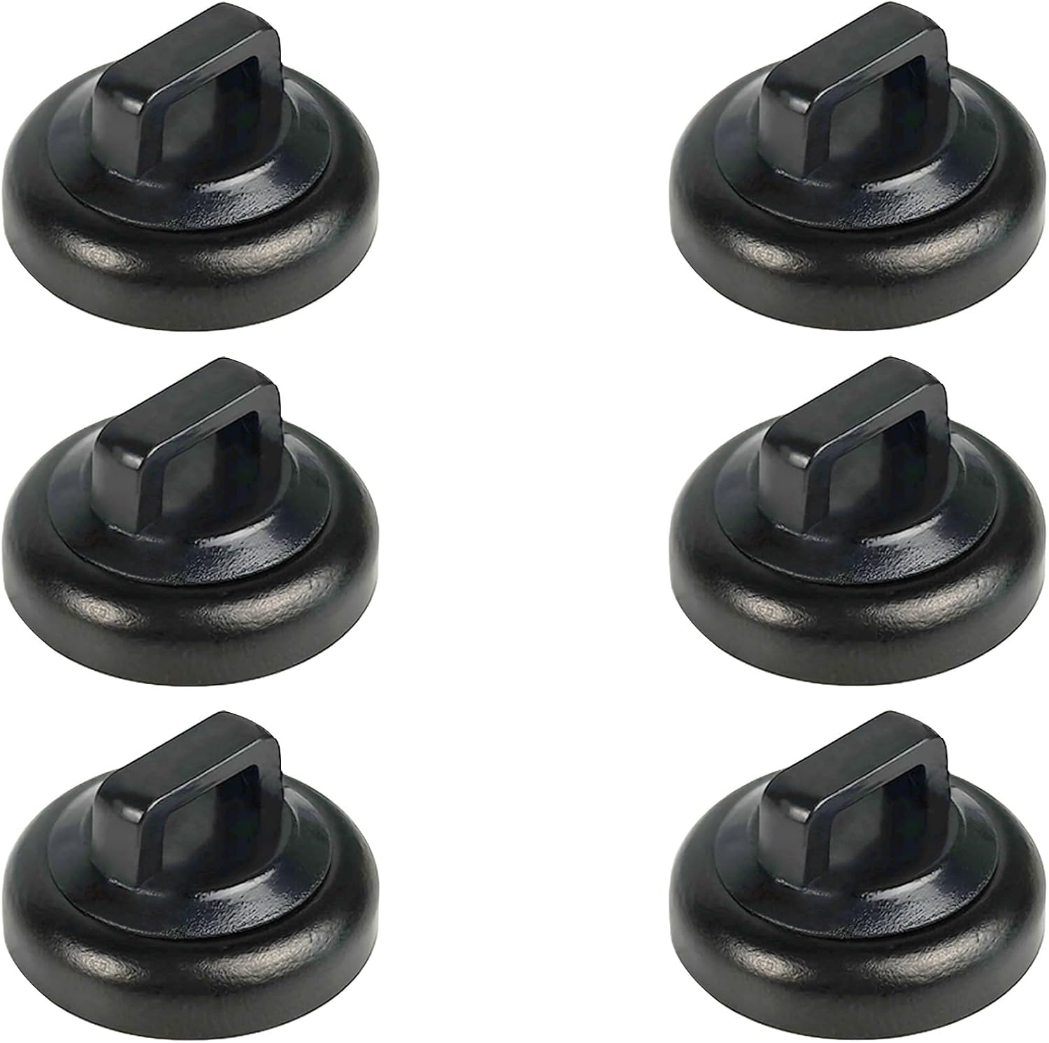 Magnet Zip Tie Mount Magnetic Zip Ties Mount Clips Base Holder Strong Multipurpose Wire Cable Holder Mount Wire Clips Management for Home Office Marine Electrical Wiring (6 Pcs, D19 Small)