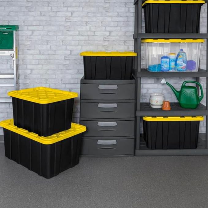 Sterilite 16-Pack Industrial Tote, Plastic Storage Container Bins - Image 6