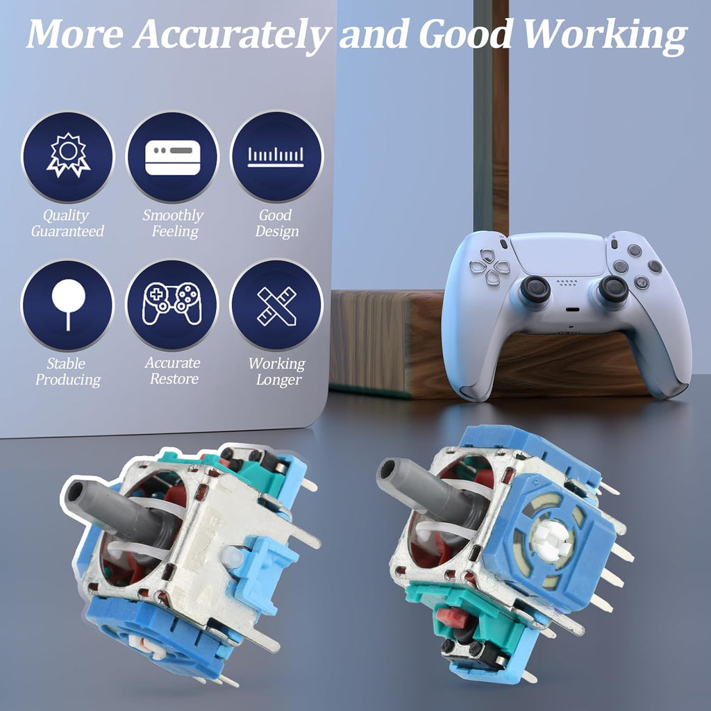 for PS5 Joysticks Replacement for Sony PlayStation 5 PS5 Controller Joystick Replacement for PS5 Analog Stick Replacement Module Potentiometer for PS5 Joystick Thumb Stick Replacement Part (2Pack)