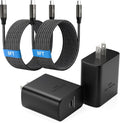 45W Super Fast Charger Type C, [2 Pack] 45 Watt USB-C Charger PD/PPS Wall Charging Block for Samsung Galaxy S25 Ultra/S25+/S25/S24/S23 Ultra/S23+/S22 Ultra/S22+/S20 Ultra, Tab S8(with 2X 8ft Cable)