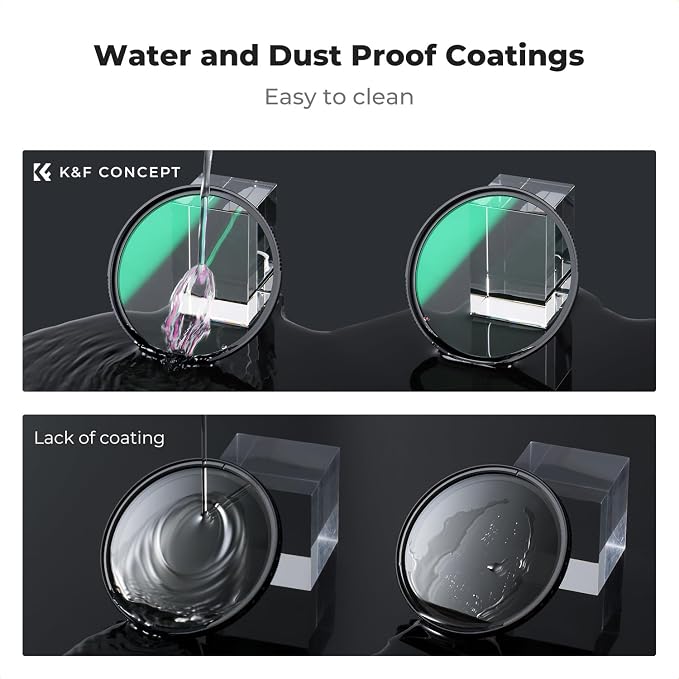 K&F CONCEPT 67mm Explosive-Proof MCUV Lens Protection Filter 28 Multi-Layer - Image 6