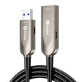 Active Optical USB 3.0 Extension Cable Fiber Optic Type A Male to Female USB Extension Cord USB Extender 5Gbps Data Transfer for Webcam,Gamera, USB Hub, Keyboard, Hard Drive, Printer(50ft)