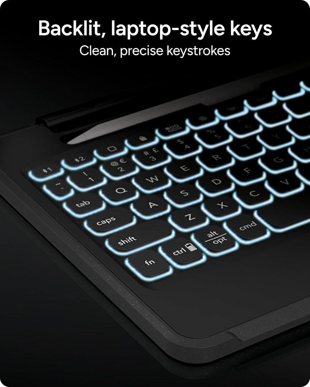 ZAGG Rugged Book iPad 11" (A16)/ 10.9" (Gen 10) Case - Durable Wireless Keyboard Case, Military-Grade Drop Protection, Multi-Device Pairing, Detachable Backlit Keyboard, Black