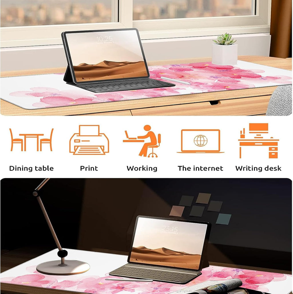 Mysterious Raccoon Gaming Mouse Pad, Large Office Desk Mat, Anti-Slip Rubber Base Mousepad for Computer Laptop Keyboard, Smooth Desk Pad for Home Office Gamer Work Accessories 31.5" x 11.8"