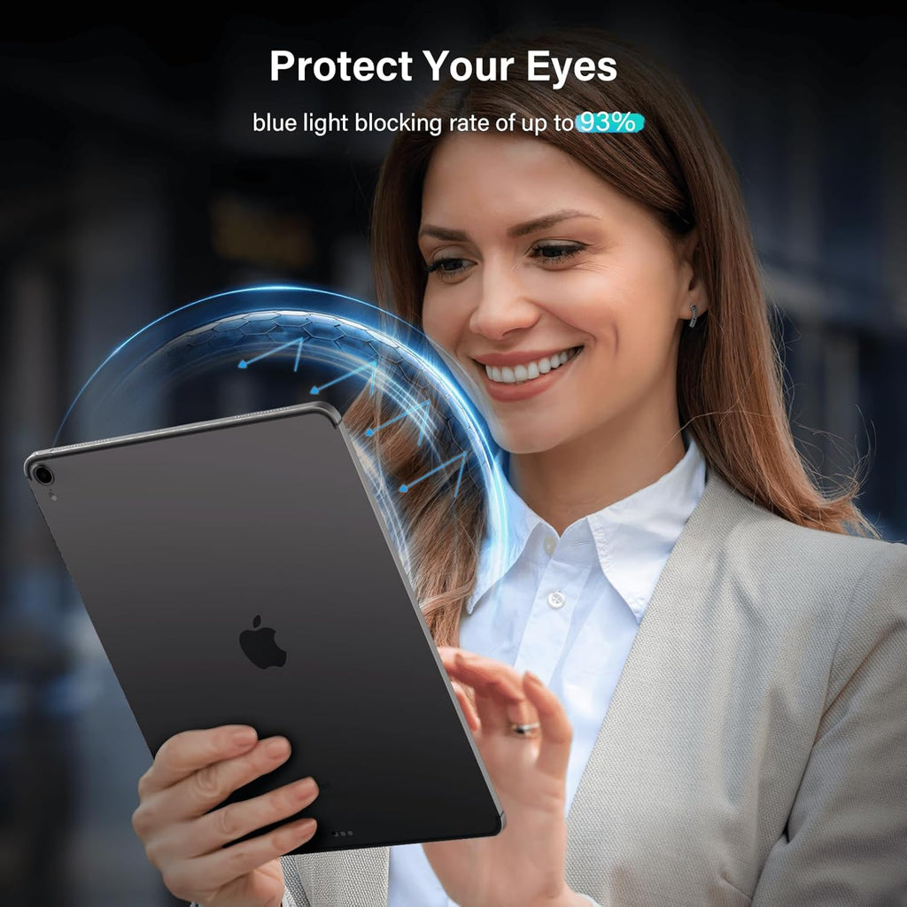 Magnetic 360° Privacy Screen Protector Compatible with iPad A16 (10th/11th Generation) 10.9/11 Inch 2022/2025, Anti Glare Shield Anti Blue Light Filter, Bubble-Free Film Easy Install Black Guard