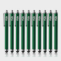 TCD 10-Pack Stylus Pen Set – Universal Capacitive Pen for iPad, iPhone, Tablet, Laptop – Premium Thick Rubber Tip Styluses for All Touchscreen Devices, Green