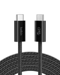 Belkin USB C to USB C Cable, 9.9ft, 240W - Type C Charger, iPhone Charger Cord, Soft, Braided, Flexible for iPhone 17, Galaxy S25, Pixel 10, MacBook, Chromebook, iPad Pro, Switch Steam Deck – Black