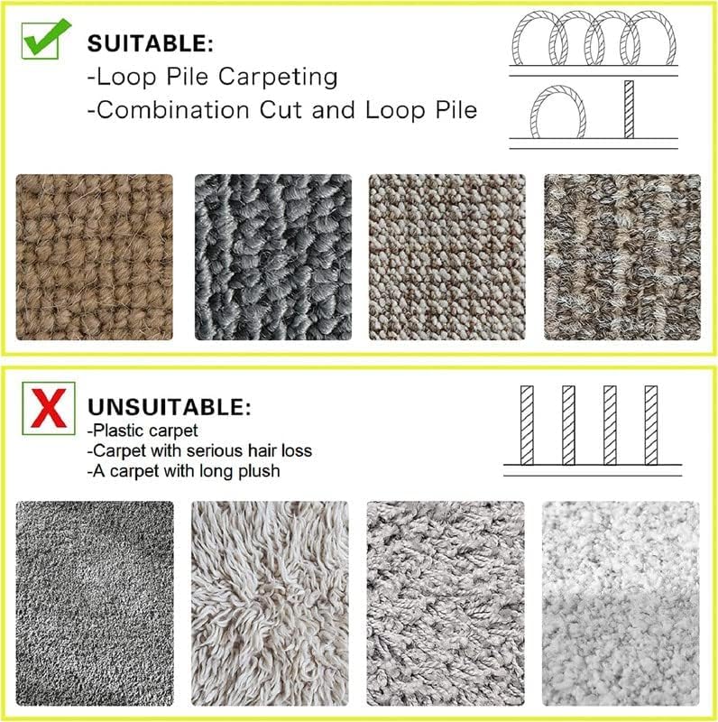WILLBOND 2 Pack 10 ft x 3 Inch Cable Floor Strip Cable Cover Cords Carpet Protector Management Hook and Loop Tape for Wires on Floor Cords and Prevent a Trip Hazard (Brown)