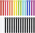 Self-Gripping Cable Ties by Wrap-It Storage, Multi-Color, 8 Inch Straps (30-pack) – Reusable Hook and Loop Cord Organizer Cable Ties for Cord Management and Desk or Office Organization