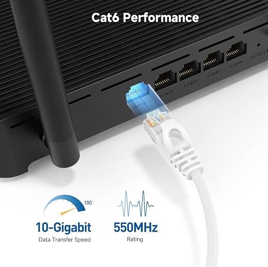 Cable Matters 10Gbps Snagless Cat 6 Ethernet Cable - 75ft - Image 3
