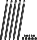 PATIKIL 5 Pcs Stylus Pens for Touch Screens, 2 in 1 High Sensitivity Universal Pen Capacitive Stylus for Phone Tablets Laptop Touch Screen Devices, Black
