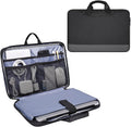 14 15 Inch Waterproof Laptop Sleeve Men Women TSA Briefcase for MacBook Pro 14 M4/M3/M2/M1, Macbook Air 15 M4/M3, Dell Inspiron 14/XPS 15, Lenovo Acer HP ASUS Chromebook 14 Carring Case, Black