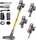 UNINELL HOME Cordless Vacuum Cleaner, 48000Pa 550W 65Mins Vacuum Cleaners for Home,LED Touch Display, Anti-Tangle Stick Vacuum Self-Standing, Vacuum Cordless Rechargeable for Pet Hair/Carpet
