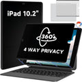 Magnetic 360° Privacy Screen Protector Compatible with iPad 9th 8th 7th Gen 10.2'' Anti Glare Blue Light Filter, Bubble-Free Shield, Fingerprint-Proof Guard, Reusable Anti-Scratch Film, Anti-Spy Cover