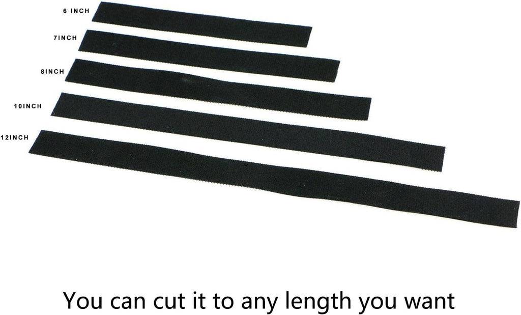 Reusable Fastening Tape Cable Ties 3/4 Inch Double Side Hook Roll (5 Yard, Red)