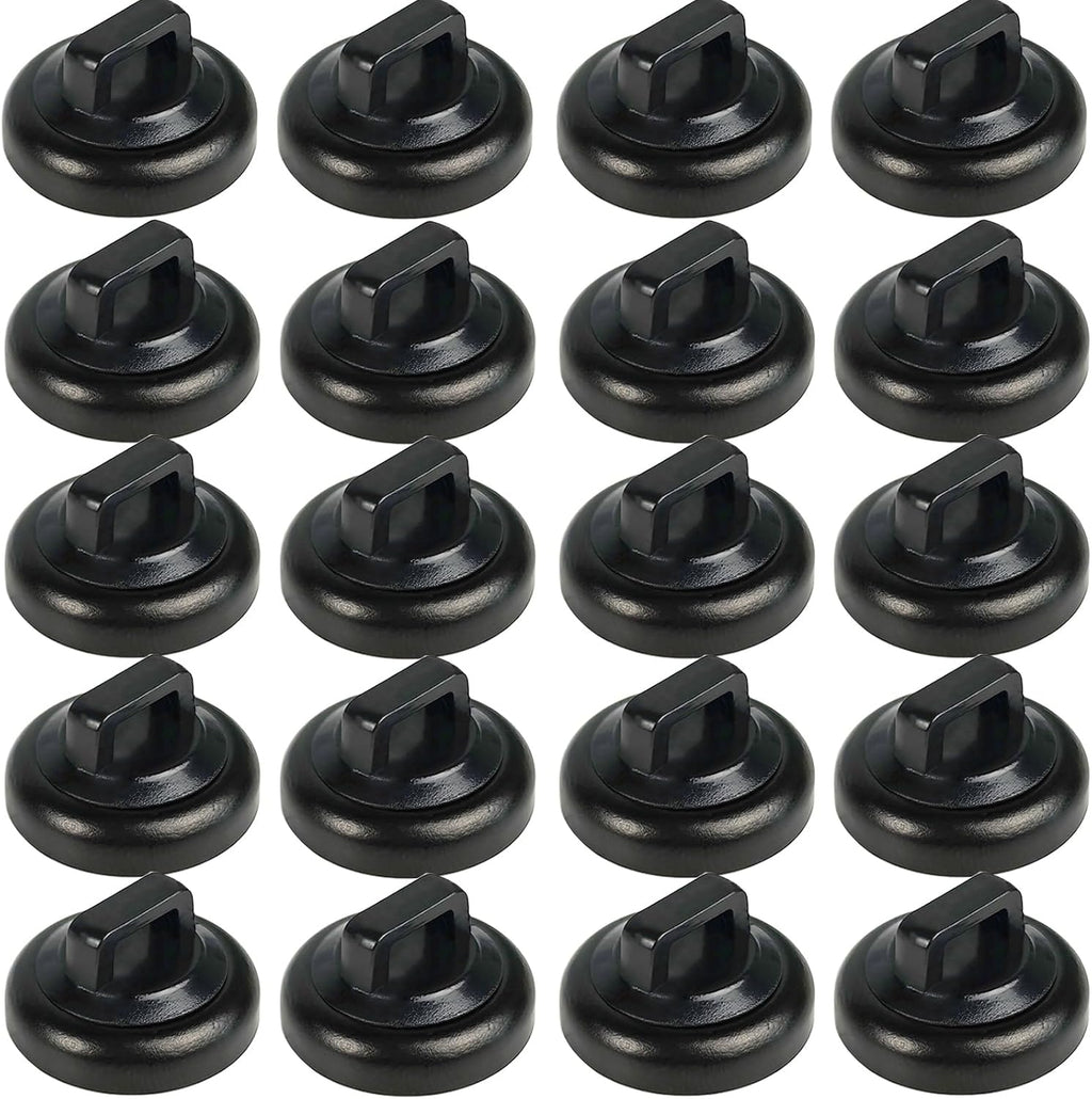 Magnet Zip Tie Mount Magnetic Zip Ties Mount Base Holder Multipurpose Wire Cable Holder Mount Wire Clips Management for Home Office Marine Electrical Wiring (D19 0.75in, 20 Piece)