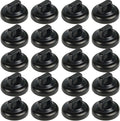 Magnet Zip Tie Mount Magnetic Zip Ties Mount Base Holder Multipurpose Wire Cable Holder Mount Wire Clips Management for Home Office Marine Electrical Wiring (D19 0.75in, 20 Piece)