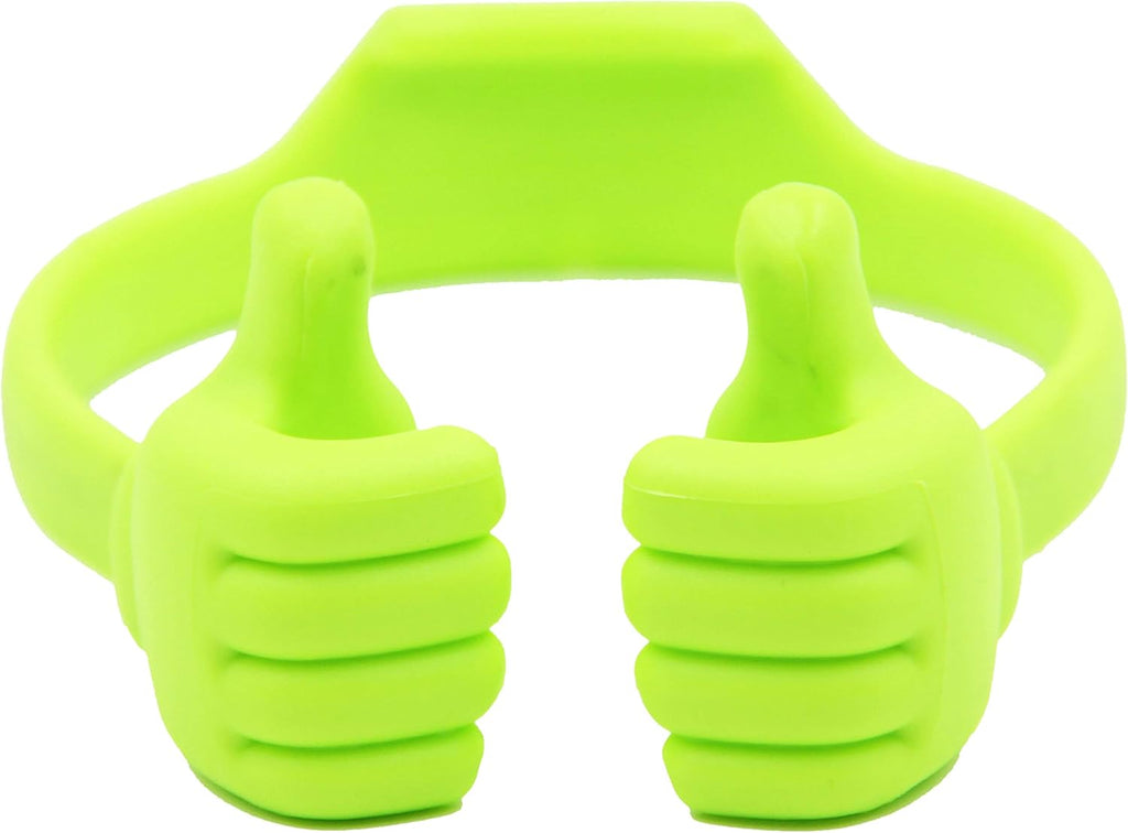 Honsky Thumbs-up Cell Phone Stand Holder, Tablet Stand Cradle for Desk Desktop Smartphone Cellphone Mobile Phone Tablets â€“ Universal Adjustable Flexible, Green