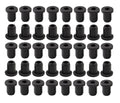 40 pcs 3/16" Drill Hole，1/8" ID Black Silicone Top hat Rubber Grommets for Wiring，Automotive，Firewall，Hole Plug，Desk，Screw，Water and Gas Pipe，Drain，House Siding，Cable Bushing，Glass，Wire Plug