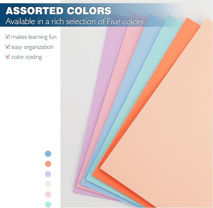 pmybupo 50Pack Pink Two Pocket Folders, 8.5x11 Folders - Image 5