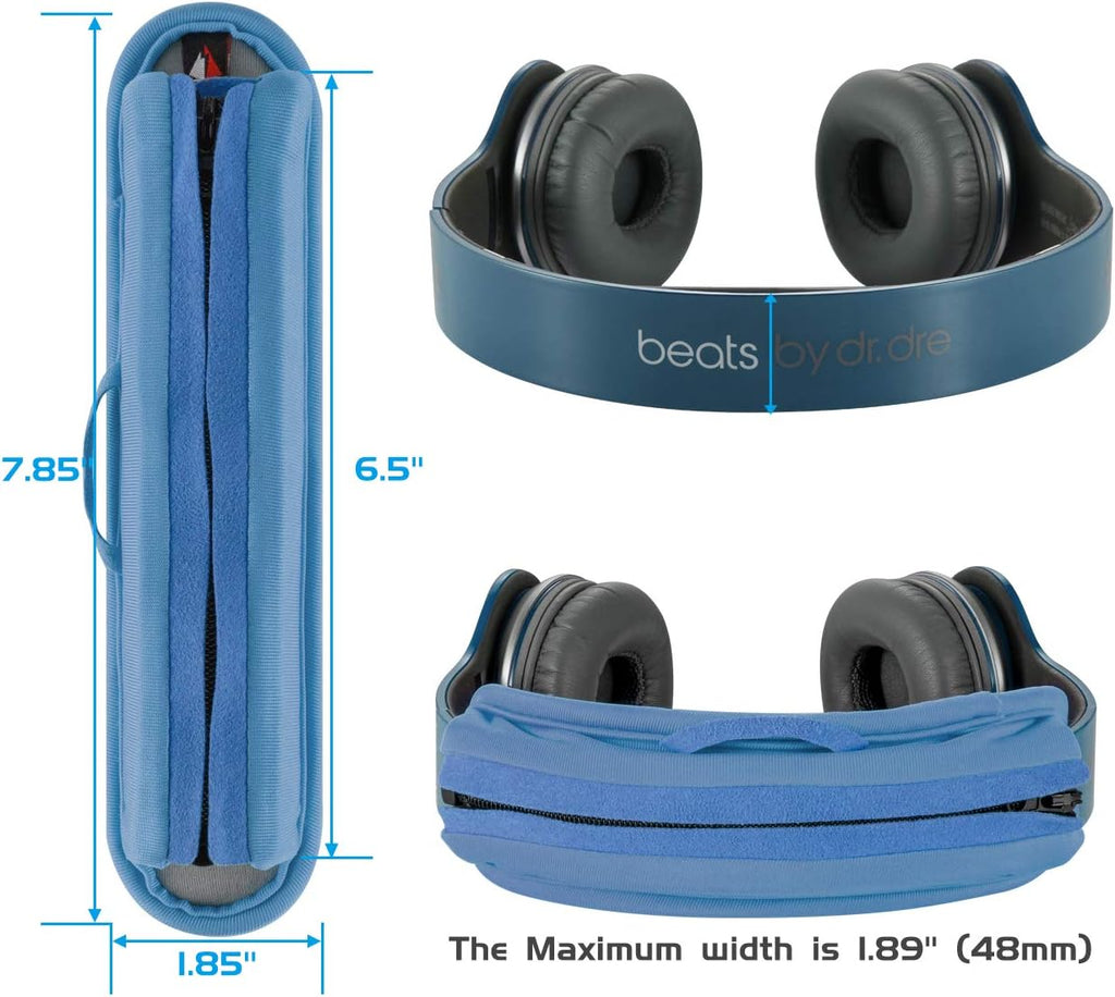 TXEsign Universal Replacement Headband Cushion Pad Cover Protector Compatible with ATH M50X, QC 35i/35ii, QC25, Solo 2/Solo 3, Studio 2/3 Headphones (Blue)