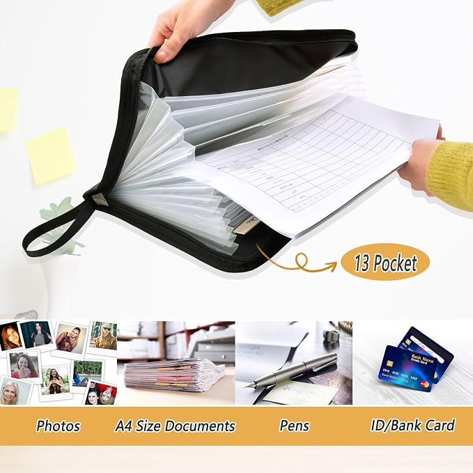 Expanding File Folder Wild Duck Camouflage Accordion File Organizer 13 Pockets - Image 3