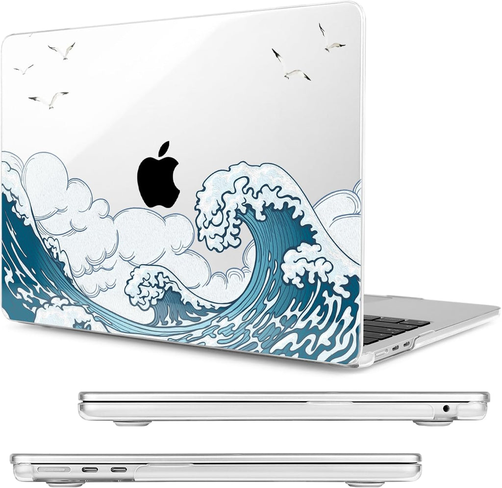 Compatible with MacBook Air 15 inch Case, M4 A3241/M3 A3114/M2 A2941 (Released 2025 to 2023), Hard Shell, Keyboard Cover, Screen Protector, Webcam Cover & Type-C Adapter, 018
