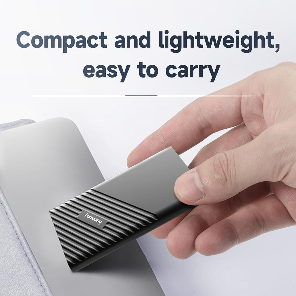 fanxiang 4TB External SSD Portable, Up to 2000MB/s, USB C External Solid State Drive External Hard Drive, USB 3.2 Gen2*2 Type-C SSD for iPhone 15/Pro/PC/Laptops/Creators/Gaming