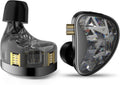 KZ AS24 in-Ear Monitor Headphone 24BA Drivers High-Performance IEM Earphones with 8 Tuning Switches, Noise Isolation Wired Earbuds for Musicians (Tuning Version,Black,no mic)