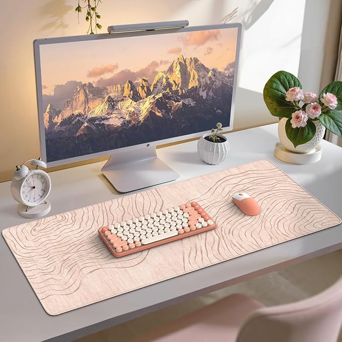 iCasso Big Mouse Pad, Aesthetic Desk Cover Mat by iCasso